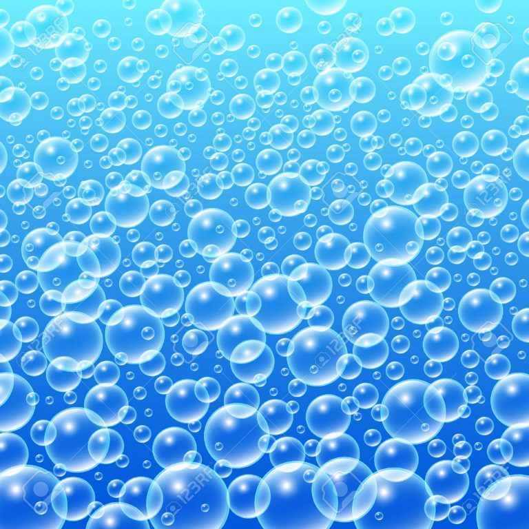 30150787-Colourful-Blue-Water-Bubbles-Background-Vector-illustration ...